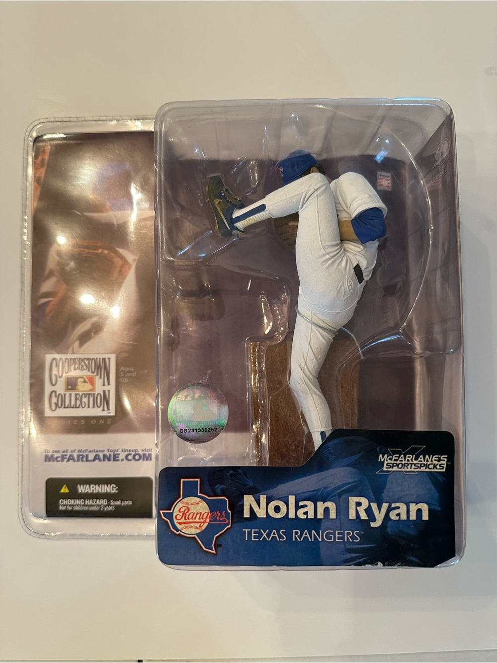 McFarlane SportsPicks Nolan Ryan Texas Rangers Figurine - White/Blue